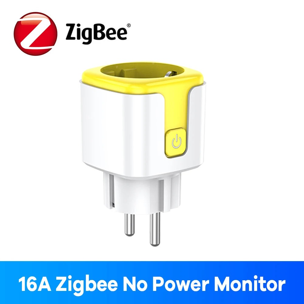 Zigbee enchufe inteligente 16A 20A enchufe de la UE Monitor de energía Alexa Google Home Control de grupo BSD33 para enchufes eléctricos con Zigbee Hub