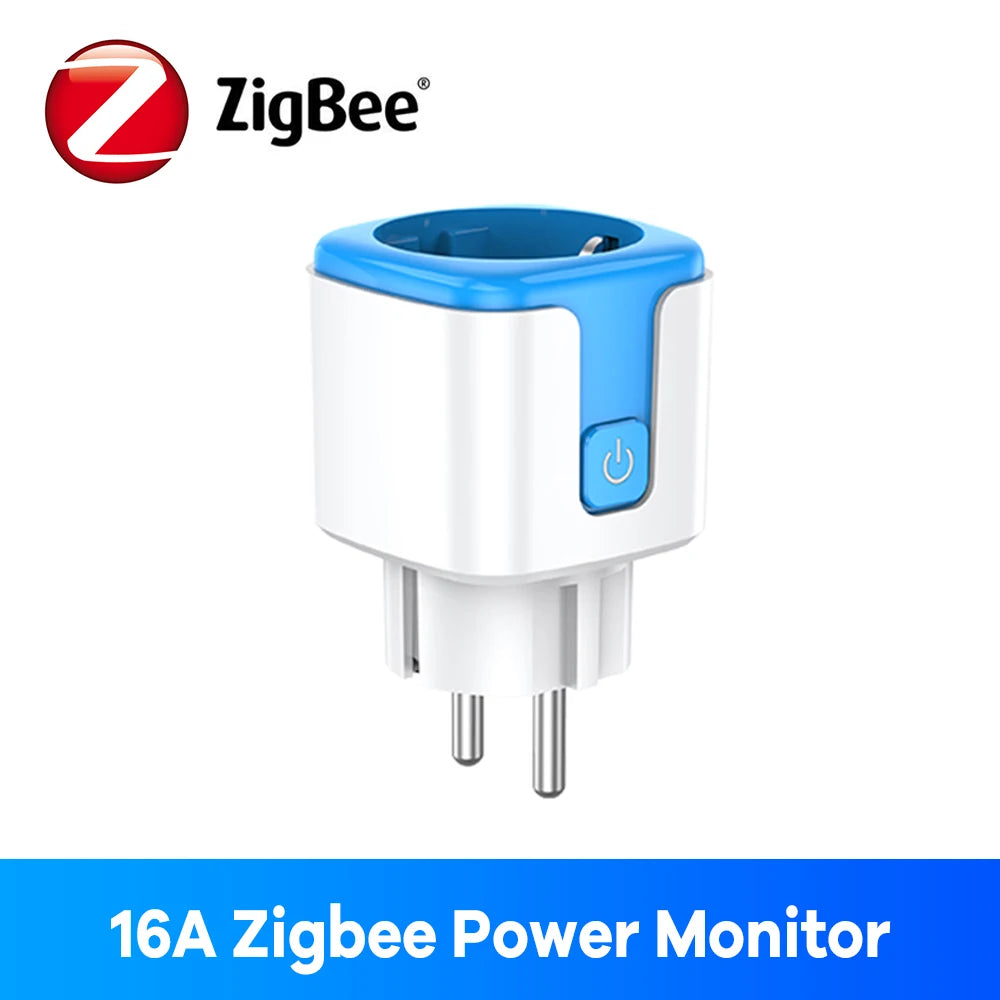 Zigbee enchufe inteligente 16A 20A enchufe de la UE Monitor de energía Alexa Google Home Control de grupo BSD33 para enchufes eléctricos con Zigbee Hub