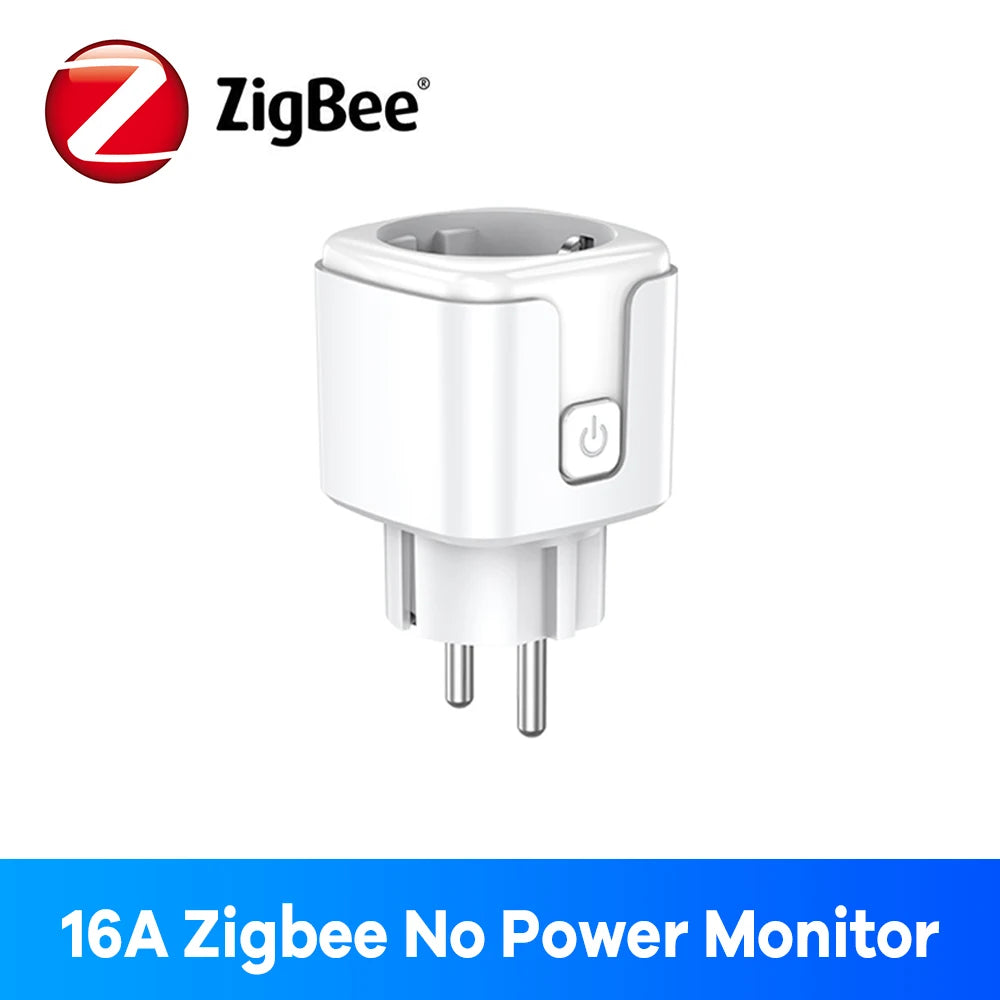 Zigbee enchufe inteligente 16A 20A enchufe de la UE Monitor de energía Alexa Google Home Control de grupo BSD33 para enchufes eléctricos con Zigbee Hub