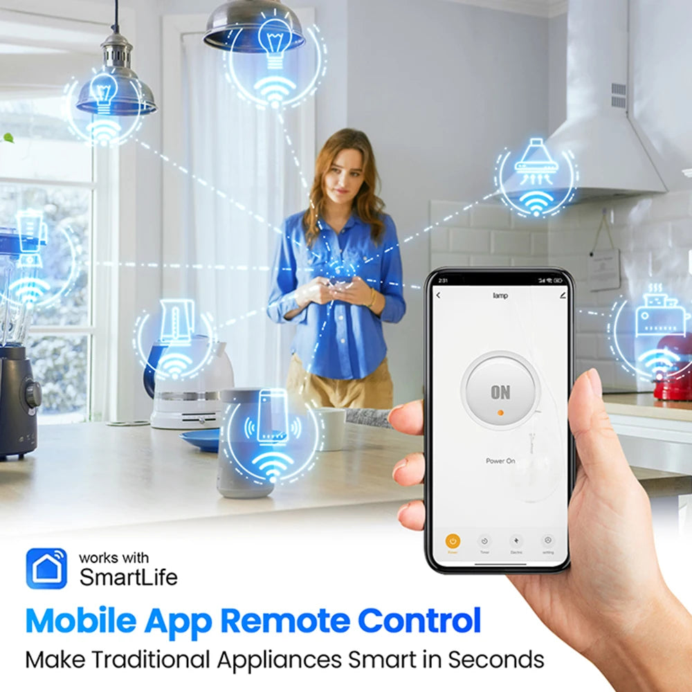 Zigbee enchufe inteligente 16A 20A enchufe de la UE Monitor de energía Alexa Google Home Control de grupo BSD33 para enchufes eléctricos con Zigbee Hub
