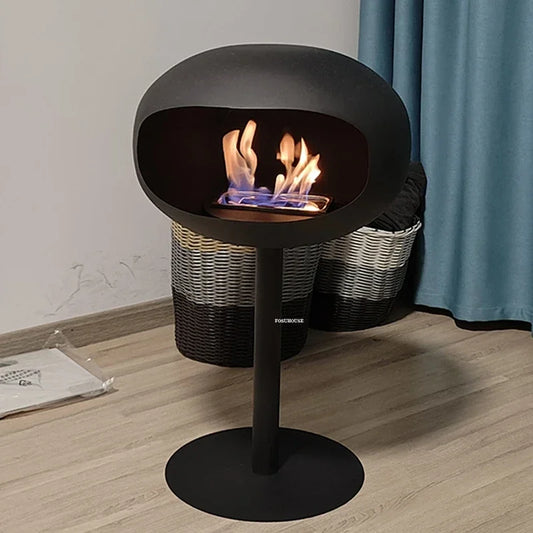 Villa creativa, decoración del hogar, chimeneas nórdicas de hierro forjado, calentador de calefacción artístico para sala de estar, adornos de pie de diseño moderno