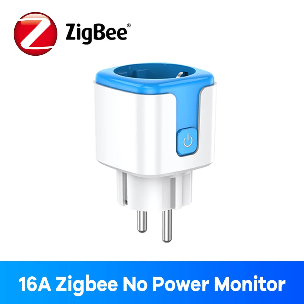 Zigbee enchufe inteligente 16A 20A enchufe de la UE Monitor de energía Alexa Google Home Control de grupo BSD33 para enchufes eléctricos con Zigbee Hub