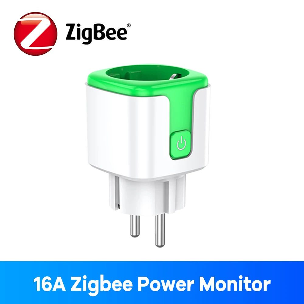 Zigbee enchufe inteligente 16A 20A enchufe de la UE Monitor de energía Alexa Google Home Control de grupo BSD33 para enchufes eléctricos con Zigbee Hub