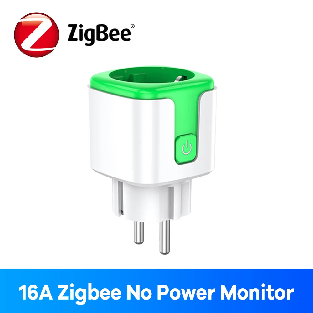 Zigbee enchufe inteligente 16A 20A enchufe de la UE Monitor de energía Alexa Google Home Control de grupo BSD33 para enchufes eléctricos con Zigbee Hub