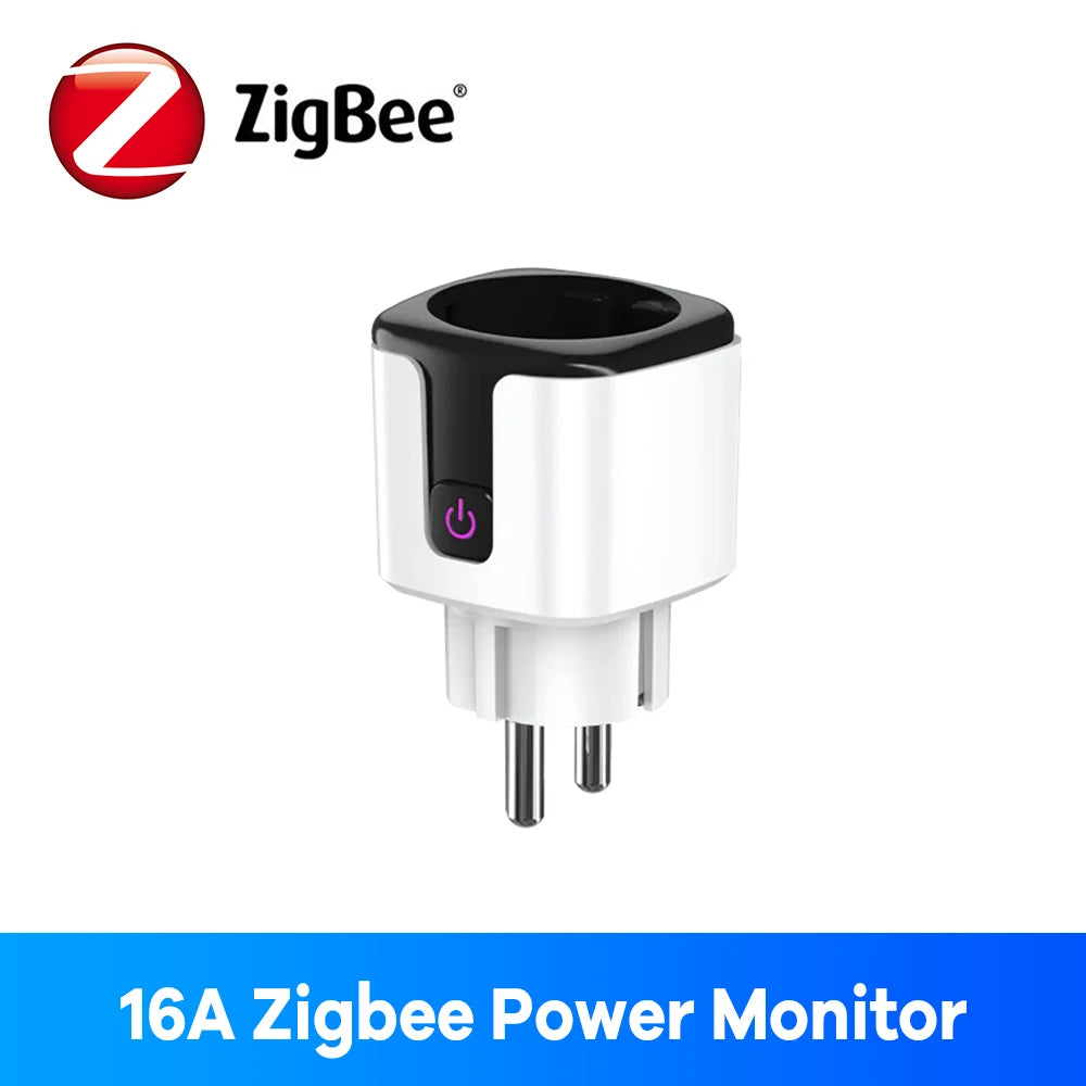 Zigbee enchufe inteligente 16A 20A enchufe de la UE Monitor de energía Alexa Google Home Control de grupo BSD33 para enchufes eléctricos con Zigbee Hub