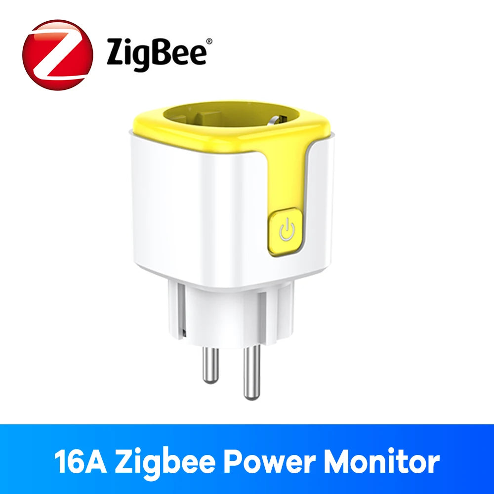 Zigbee enchufe inteligente 16A 20A enchufe de la UE Monitor de energía Alexa Google Home Control de grupo BSD33 para enchufes eléctricos con Zigbee Hub