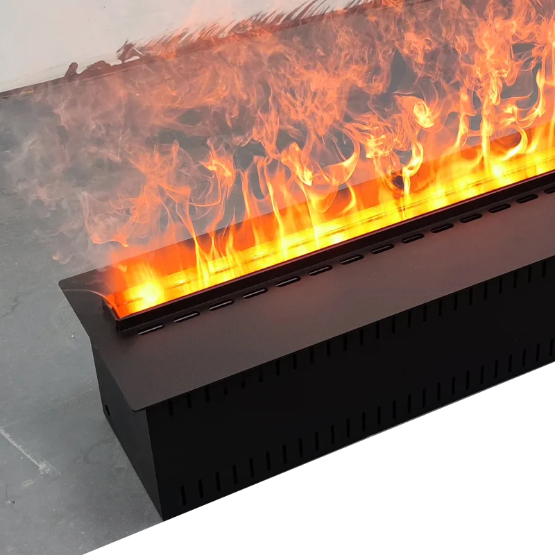 Hogar Inteligente chimenea 3D humidificador de vapor de agua LED llama decorativa TV pared sonido de leña grietas vapor chimenea eléctrica